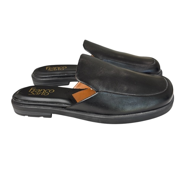 FRANCO SARTO Bocca Slide Mules Womens Shoe Size 6 Black Leather Classic Preppy - Picture 8 of 12